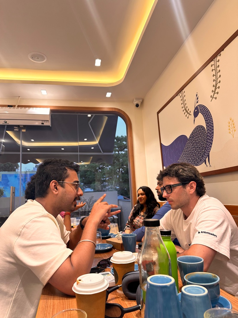 Conversation over coffee
